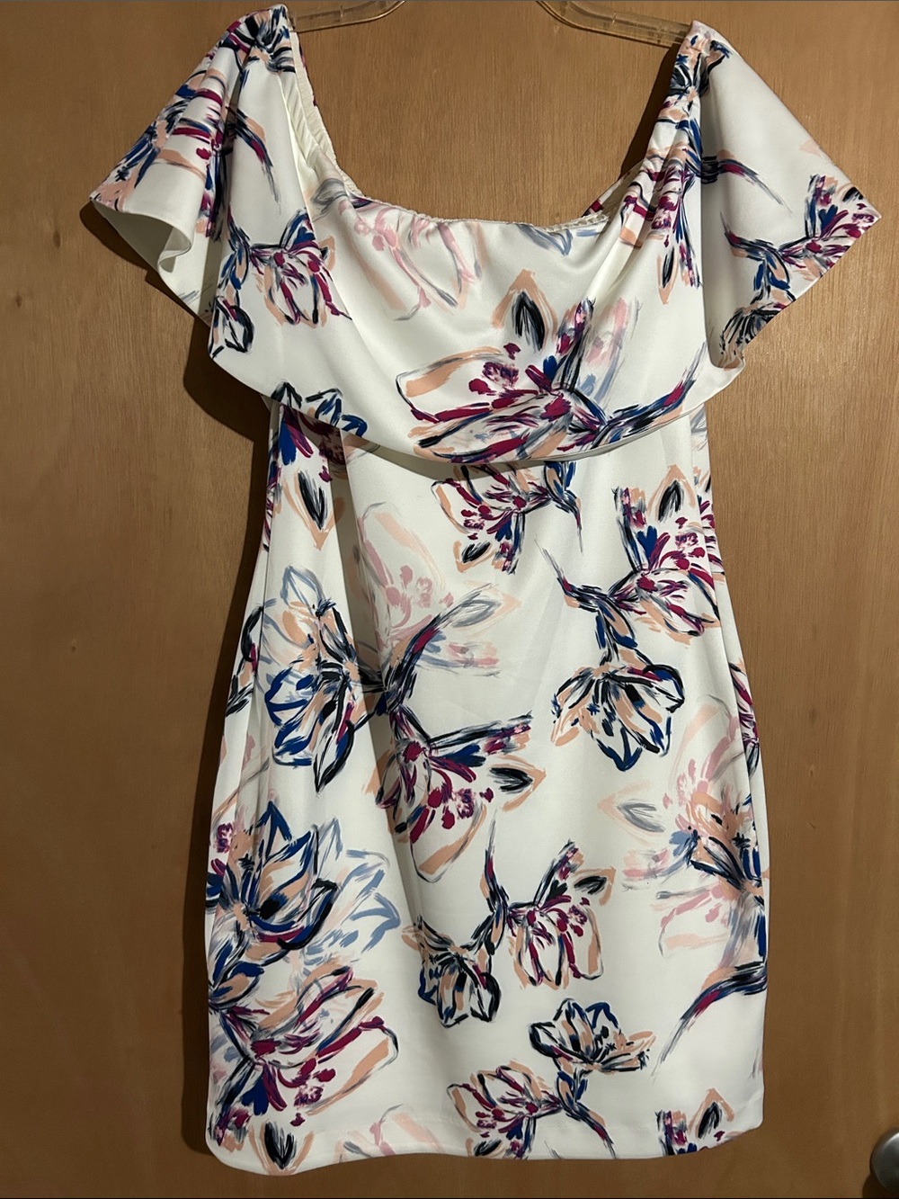 NWT Belle Badgley Mischka Women’s Off Shoulder Dress